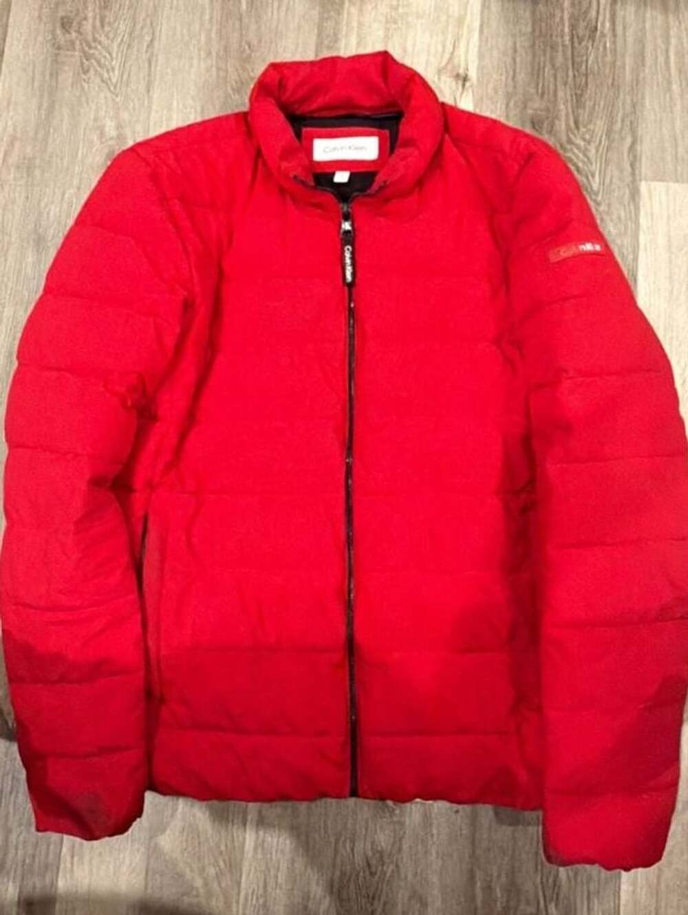 Calvin Klein Puffer Jacket Size M Red